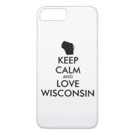  KEEP CALM EN LOVE WISCONSIE Case-Mate iPhone CASE