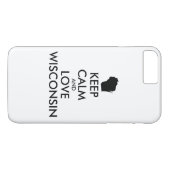  KEEP CALM EN LOVE WISCONSIE Case-Mate iPhone CASE (Achterkant (Horizontaal))