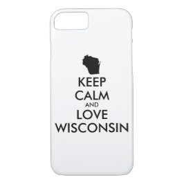  KEEP CALM EN LOVE WISCONSIE Case-Mate iPhone CASE