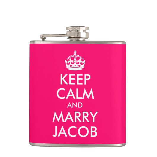 Keep Calm en Marry Jacob Heupfles (Voorkant)