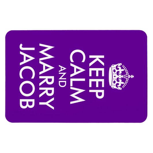Keep Calm en Marry Jacob Magneet (Horizontaal)