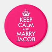 Keep Calm en Marry Jacob Magneet (Voorkant)