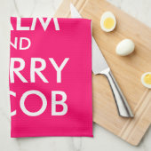 Keep Calm en Marry Jacob Theedoek (Quarter Fold)