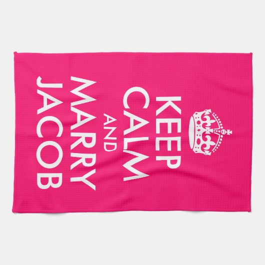 Keep Calm en Marry Jacob Theedoek (Horizontaal)