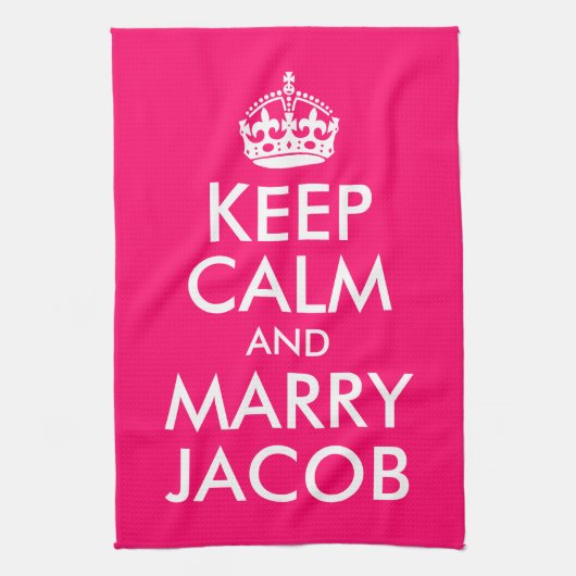 Keep Calm en Marry Jacob Theedoek (Verticaal)