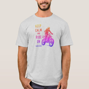 Keep Calm en Ride On Dirt Bike T-Shirt