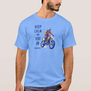 Keep Calm en Ride On Dirt Bike T-shirt