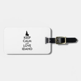  KEEP CALM EN VERLIES IDAHO BAGAGELABEL