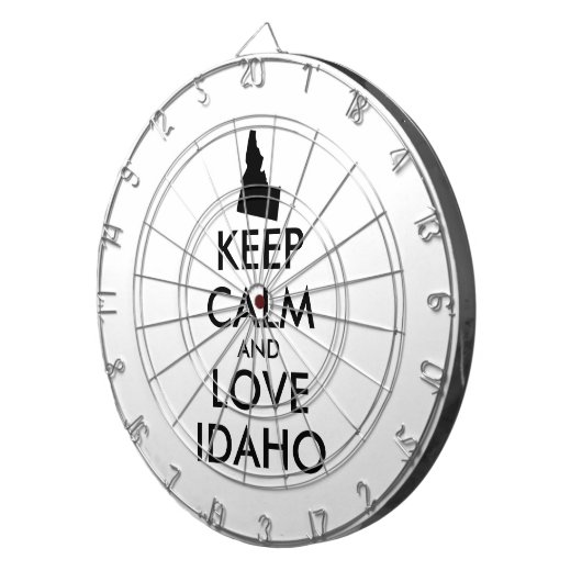  KEEP CALM EN VERLIES IDAHO DARTBORD (Voorkant Rechts)