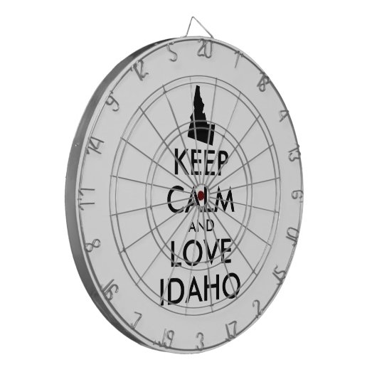  KEEP CALM EN VERLIES IDAHO DARTBORD (Voorkant Links)