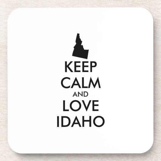  KEEP CALM EN VERLIES IDAHO DRANKJES ONDERZETTER (Voorkant)