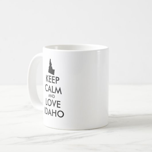  KEEP CALM EN VERLIES IDAHO KOFFIEMOK (Voorkant links)