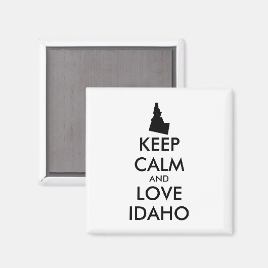  KEEP CALM EN VERLIES IDAHO MAGNEET (Voorkant / Achterkant)