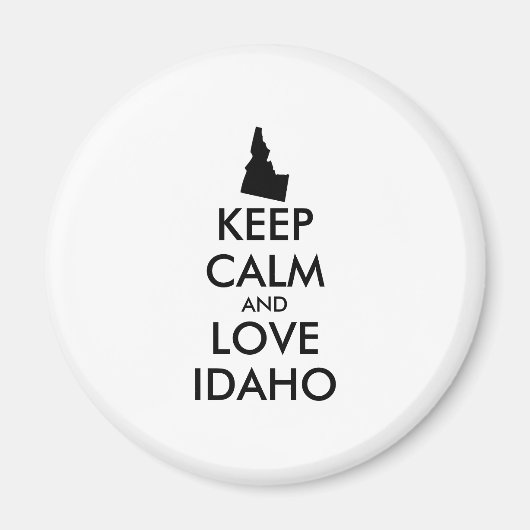  KEEP CALM EN VERLIES IDAHO MAGNEET (Voorkant)