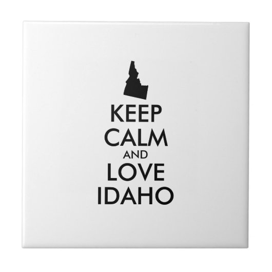  KEEP CALM EN VERLIES IDAHO TEGELTJE (Voorkant)