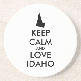  KEEP CALM EN VERLIES IDAHO ZANDSTEEN ONDERZETTER