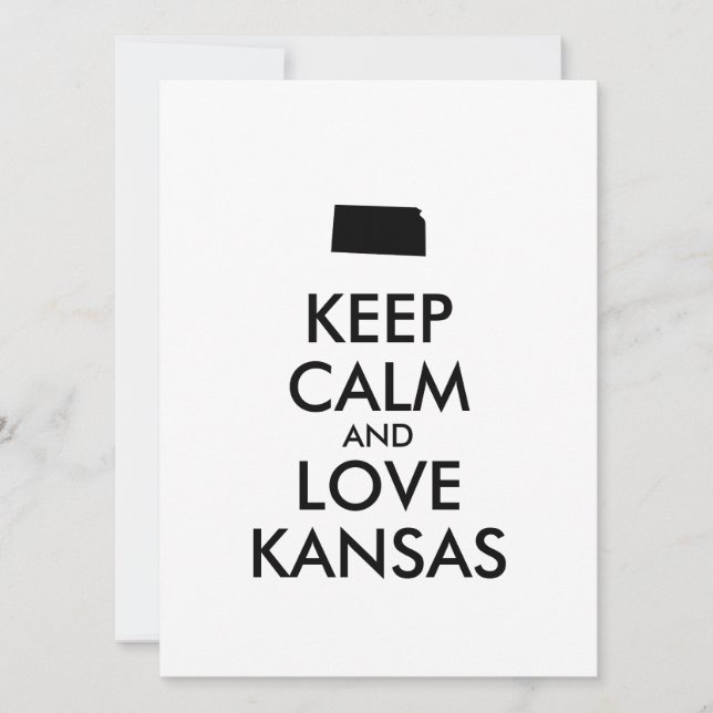  KEEP CALM EN VERLIES KANSAS (Voorkant)