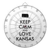  KEEP CALM EN VERLIES KANSAS DARTBORD (Voorkant)