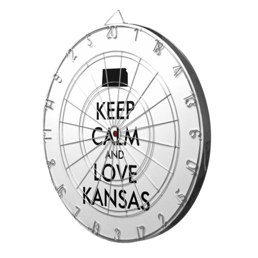  KEEP CALM EN VERLIES KANSAS DARTBORD (Voorkant Rechts)