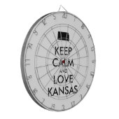  KEEP CALM EN VERLIES KANSAS DARTBORD (Voorkant Links)