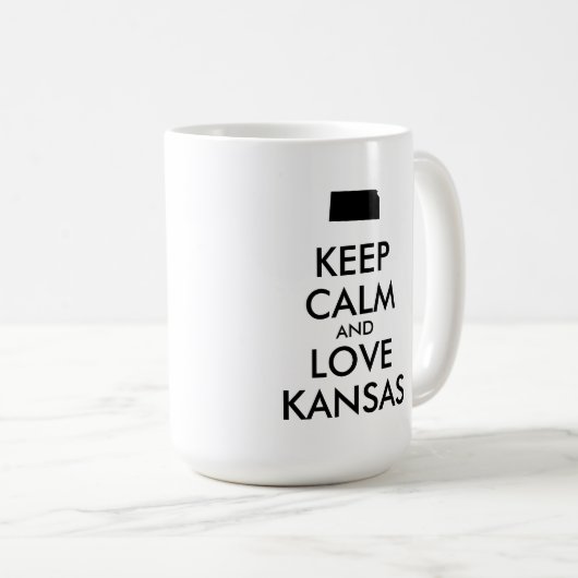  KEEP CALM EN VERLIES KANSAS KOFFIEMOK (Voorkant rechts)