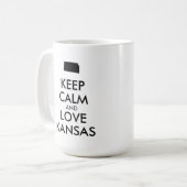  KEEP CALM EN VERLIES KANSAS KOFFIEMOK (Voorkant links)