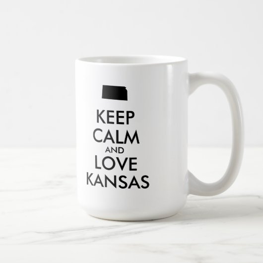  KEEP CALM EN VERLIES KANSAS KOFFIEMOK (Rechts)