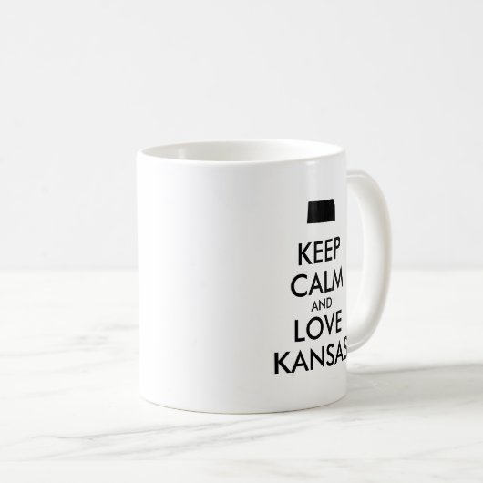  KEEP CALM EN VERLIES KANSAS KOFFIEMOK (Voorkant rechts)