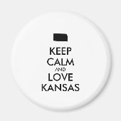  KEEP CALM EN VERLIES KANSAS MAGNEET (Voorkant)