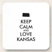  KEEP CALM EN VERLIES KANSAS ONDERZETTER (Voorkant)