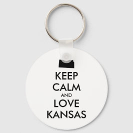 KEEP CALM EN VERLIES KANSAS SLEUTELHANGER