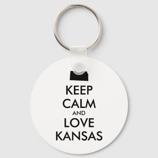 KEEP CALM EN VERLIES KANSAS SLEUTELHANGER (Voorkant)