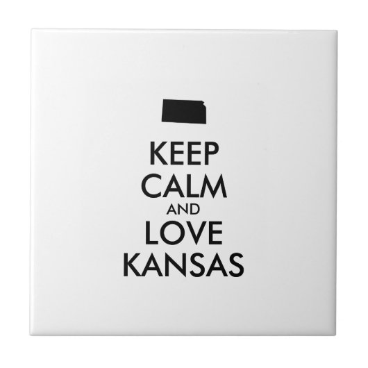  KEEP CALM EN VERLIES KANSAS TEGELTJE (Voorkant)