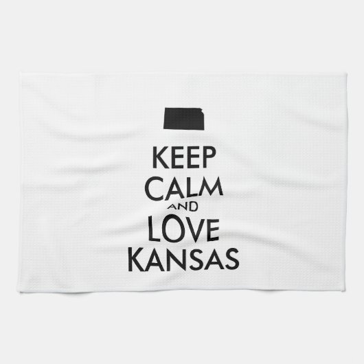  KEEP CALM EN VERLIES KANSAS THEEDOEK (Horizontaal)