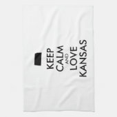  KEEP CALM EN VERLIES KANSAS THEEDOEK (Verticaal)