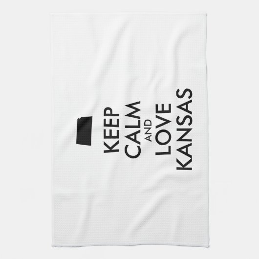 KEEP CALM EN VERLIES KANSAS THEEDOEK (Verticaal)