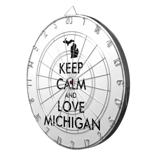  KEEP CALM EN VERLIES MICHIGAN DARTBORD (Voorkant Rechts)
