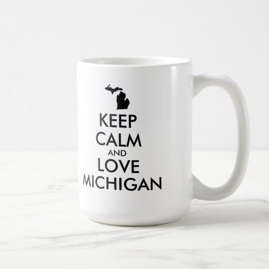  KEEP CALM EN VERLIES MICHIGAN KOFFIEMOK (Rechts)