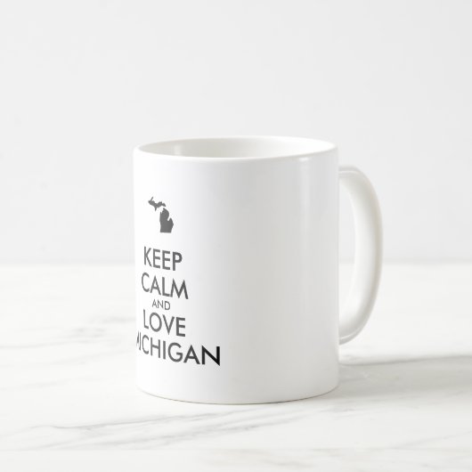  KEEP CALM EN VERLIES MICHIGAN KOFFIEMOK (Voorkant rechts)
