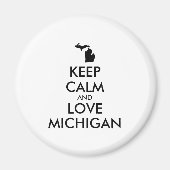  KEEP CALM EN VERLIES MICHIGAN MAGNEET (Voorkant)