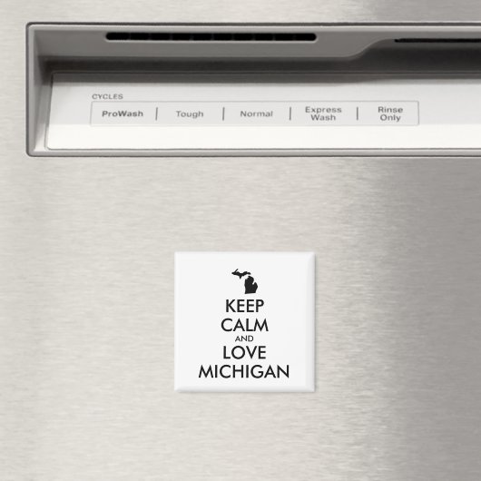  KEEP CALM EN VERLIES MICHIGAN MAGNEET (Insitu (Vaatwasser))