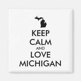  KEEP CALM EN VERLIES MICHIGAN MAGNEET