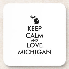  KEEP CALM EN VERLIES MICHIGAN ONDERZETTER