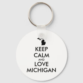 KEEP CALM EN VERLIES MICHIGAN SLEUTELHANGER