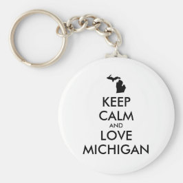  KEEP CALM EN VERLIES MICHIGAN SLEUTELHANGER