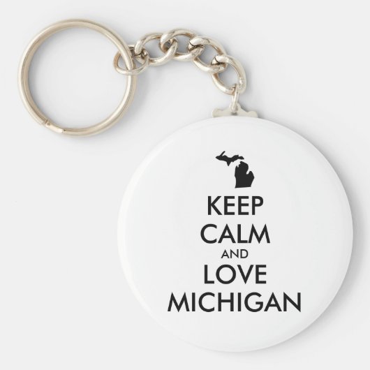  KEEP CALM EN VERLIES MICHIGAN SLEUTELHANGER (Voorkant)
