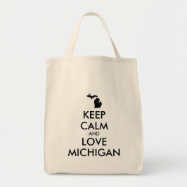  KEEP CALM EN VERLIES MICHIGAN TOTE BAG