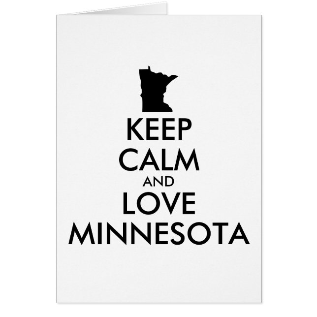  KEEP CALM EN VERLIES MINNESOTA (Voorkant)