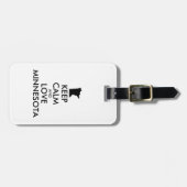  KEEP CALM EN VERLIES MINNESOTA BAGAGELABEL (Voorkant horizontaal)