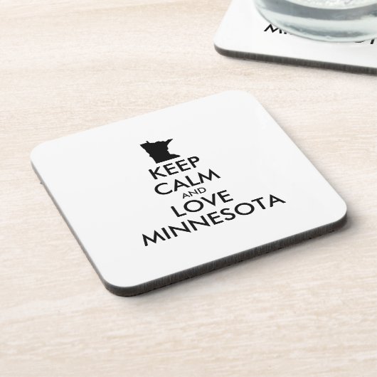  KEEP CALM EN VERLIES MINNESOTA DRANKJES ONDERZETTER (Linkerzijde)